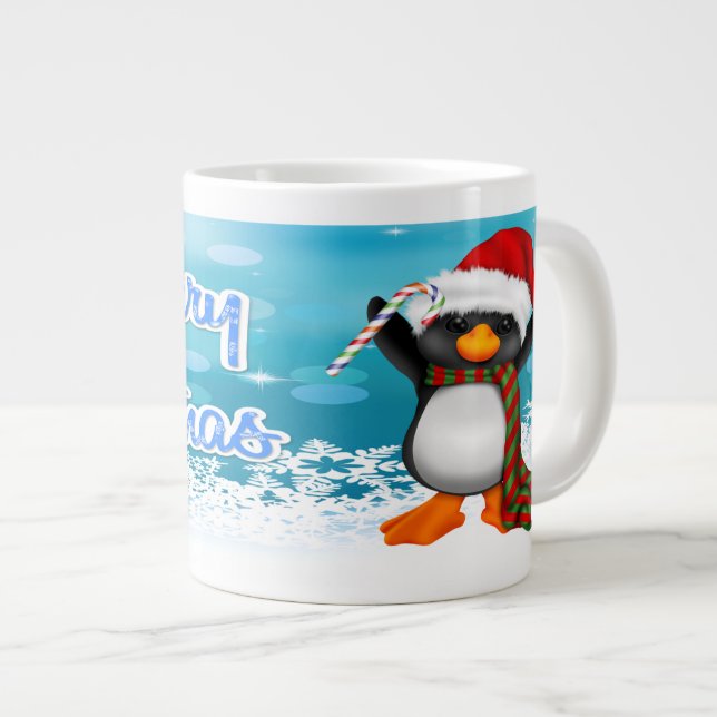 God jul Penguin Speciale Muggar Jumbo Mugg (Framsida höger)