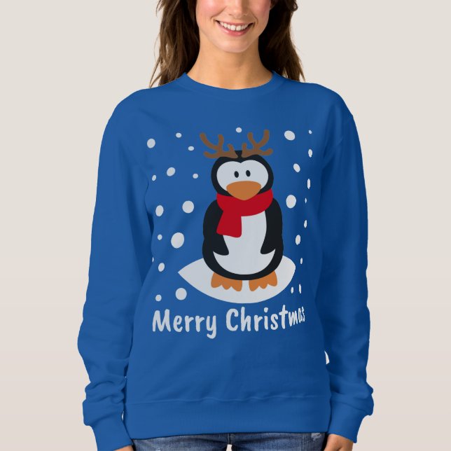God jul Penguin T Shirt (Framsida)