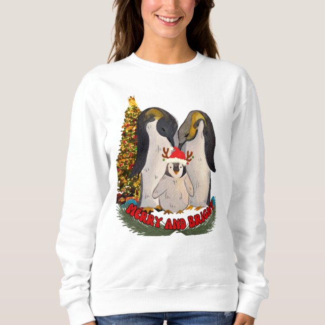 God Jul-penguin T Shirt (Framsida)