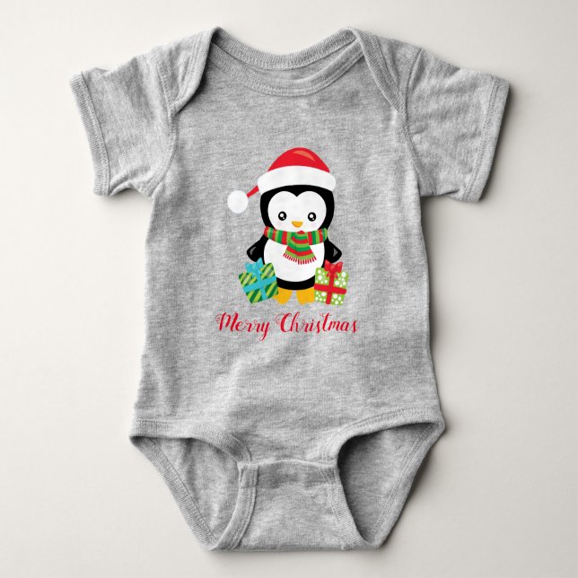 God jul Penguin T Shirt (Framsida)