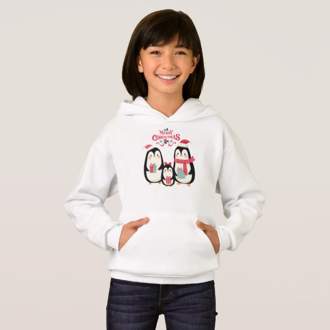God jul Penguins T Shirt (Hel framsida)