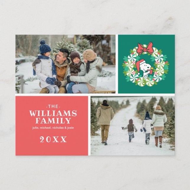 God jul Pepparkak julkrans Helg Vykort (Framsida)