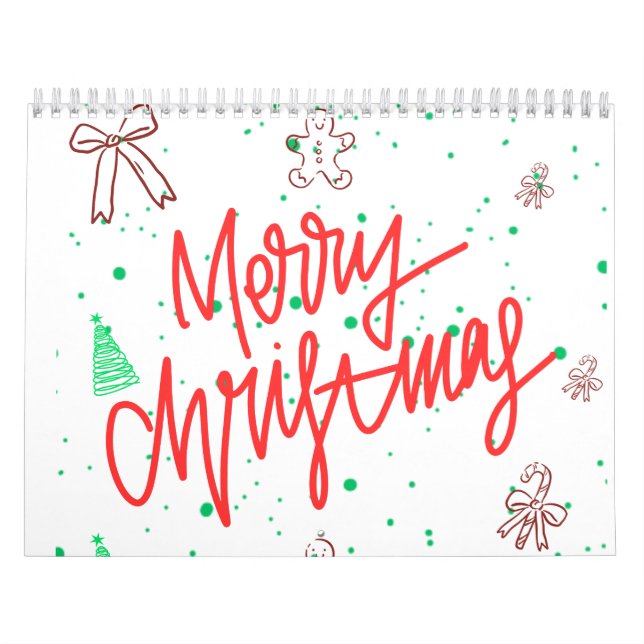God Jul Pepparkaksdesign.  Kalender (Omslag)