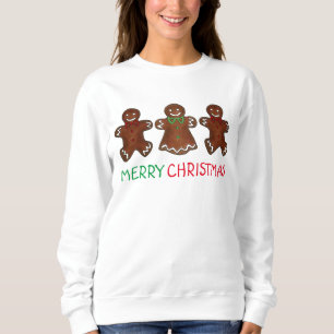 God jul Pepparkaksgubbe Cookies Sweatshirt Tee Shirt