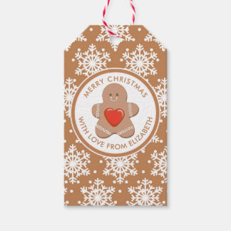 God Jul | PEPPARKAKSGUBBE Presentetikett