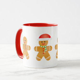 God jul Pepparkaksgubbe Santa Hat Mugg