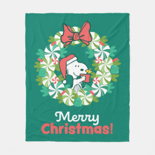 God jul Peppermint Helgdag Utandning Fleecefilt