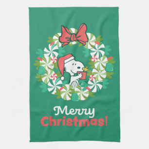 God jul Peppermint Helgdag Utandning Kökshandduk