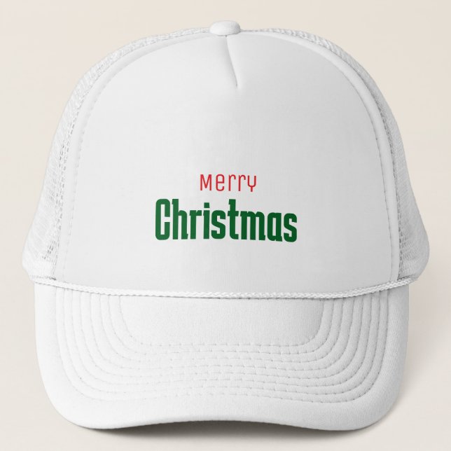 God jul personlig elegant röd &grön keps (Framsida)