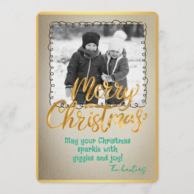 God Jul Personlig Foto Högtid Inbjudningar (Framsida)