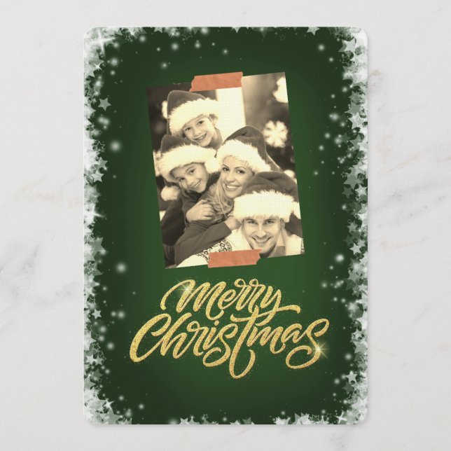 God Jul Personlig Foto Högtid Inbjudningar (Framsida)