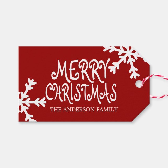 God jul Personlig Gift-Märkre Presentetikett (Framsidan (Horizontal))