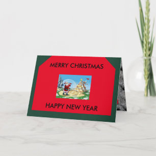 God jul Personlig Golf Card Helgkort