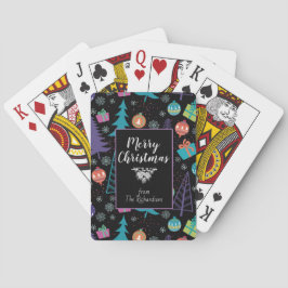 God jul Personlig Helgdag Icons Black Casinokort