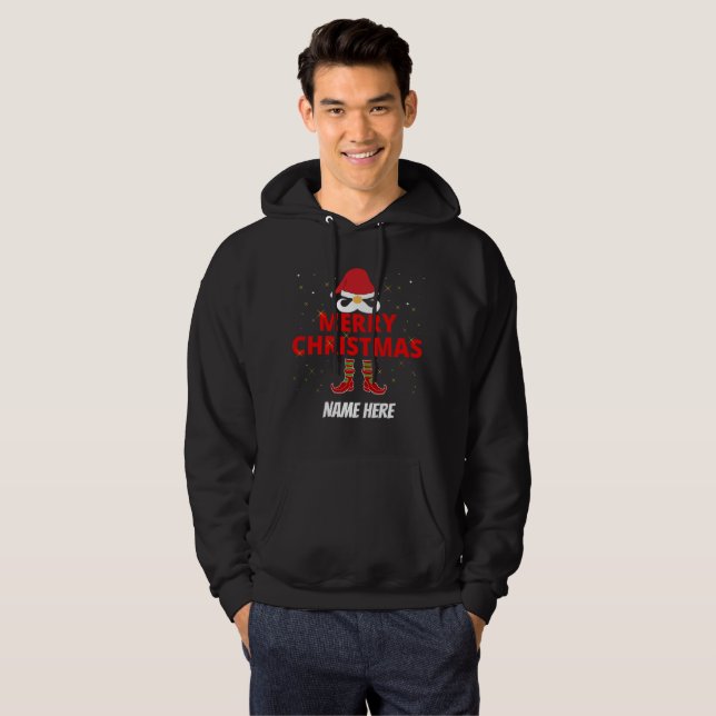 GOD JUL PERSONLIG HOODIE (Hel framsida)