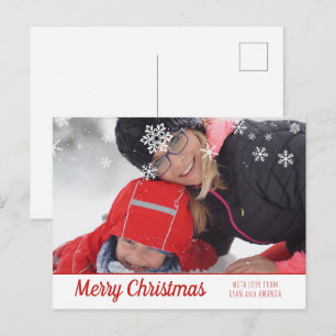 God Jul Personlig Julbild Helg Vykort