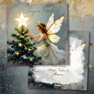 God Jul Personlig julhälsning från Pretty Fairy Julkort