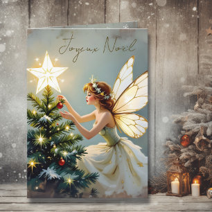 God Jul Personlig julhälsning från Pretty Fairy Kort