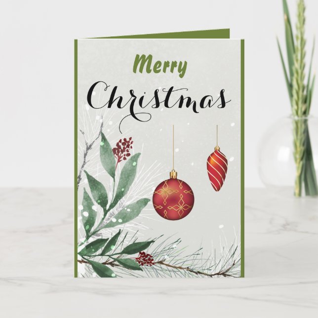 God jul Personlig Julkort Helgkort (Framsida)