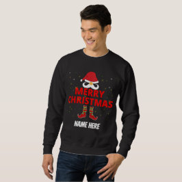GOD JUL PERSONLIG LÅNG ÄRMAD TRÖJA