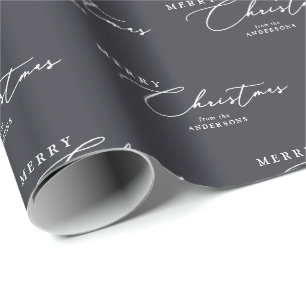 God jul Personlig Modern Elegant-skript Presentpapper