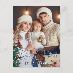 God jul Personlig Namn och foto Helg Vykort