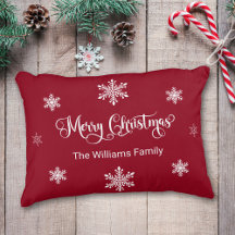 God jul Personlig Red accent Pillow