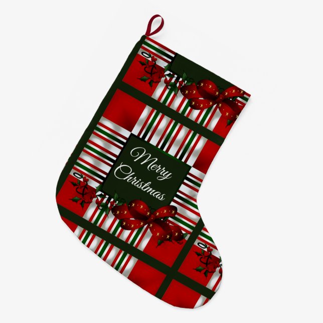 God jul Personlig Stor Julstrumpa (Framsidan (Hängande))