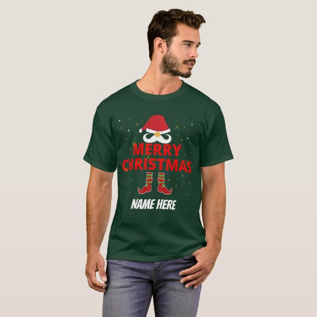 GOD JUL PERSONLIG T-Shirt (Hel framsida)