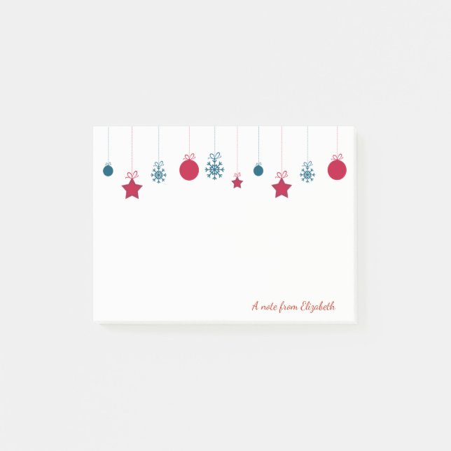 God Jul,Personliga Julkulor Post-it Block (Framsida)