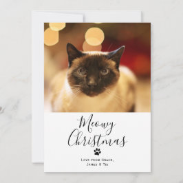 God Jul Pet Cat-julkort Inbjudningar
