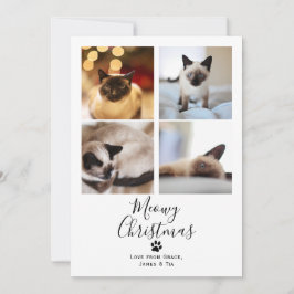 God Jul Pet Cat-julkort Inbjudningar