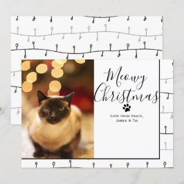 God Jul Pet Cat-julkort Inbjudningar