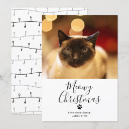 God Jul Pet Cat-julkort Inbjudningar