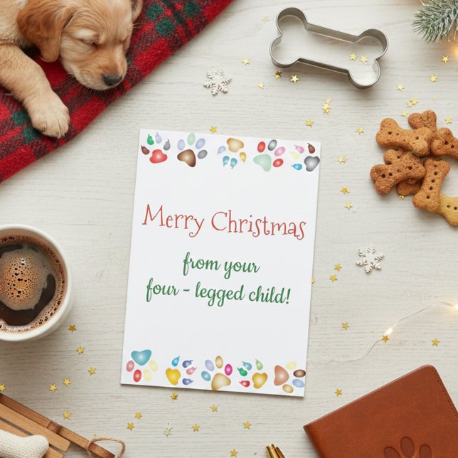 God jul Pet Hund Cat, fyrabalkat barn Kort (Skapare uppladdad)