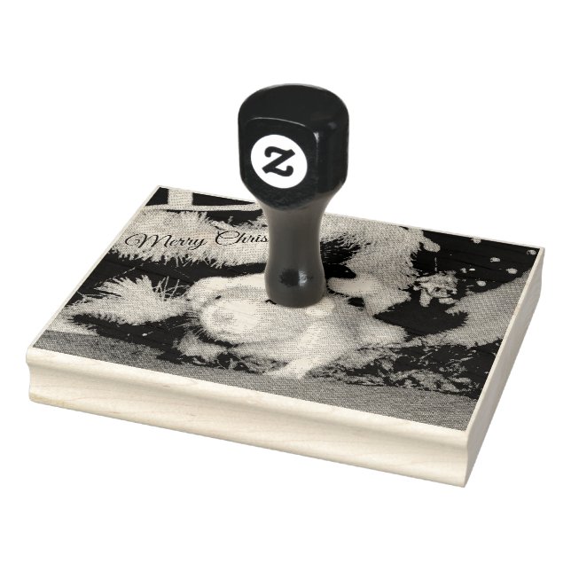 God jul Pet Råtta Rubber Frimärke Stämpel (Stämpel)