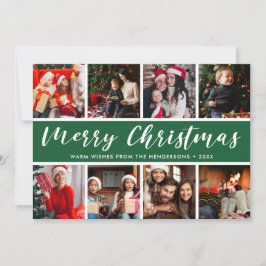 god jul Photo Collage Calligraphy Julkort