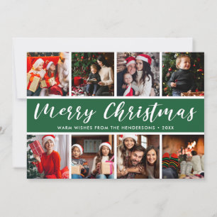 god jul Photo Collage Calligraphy Julkort