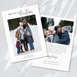 God jul Photo Collage Julkort<br><div class="desc">Det här vackra Helgdag kan vara personlig med din familj namn och foton</div>