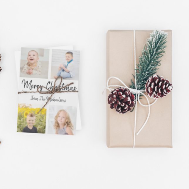 God jul Photo Collage Julkort (Skapare uppladdad)