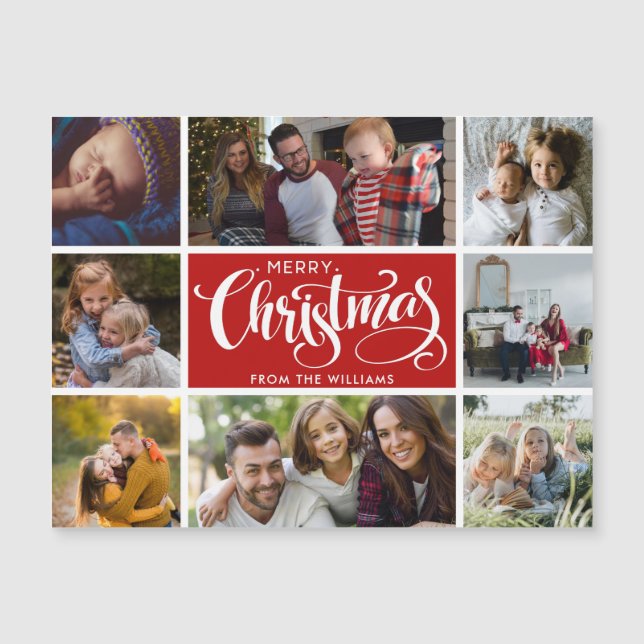 god jul Photo Collage Postcard (Framsida)