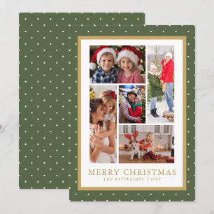 God jul Photo Collage Simple Modern Julkort
