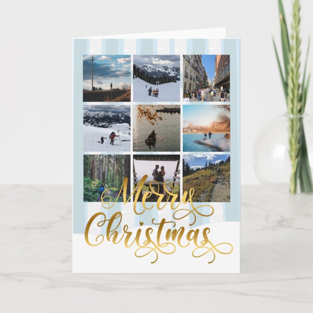 God jul Photo Colleting Greeting Card Kort (Framsida)