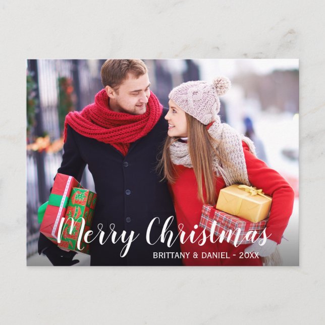 God jul Photo Couple vycard WS Helg Vykort (Framsida)