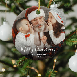 God jul Photo Festive Bauble Julgransprydnad Keramik