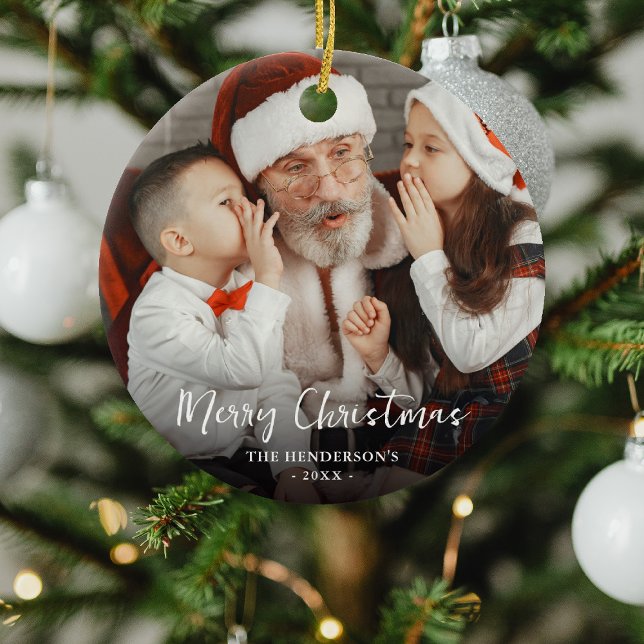 God jul Photo Festive Bauble Julgransprydnad Keramik (Skapare uppladdad)