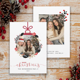 God jul Photo Globe Ornament Card