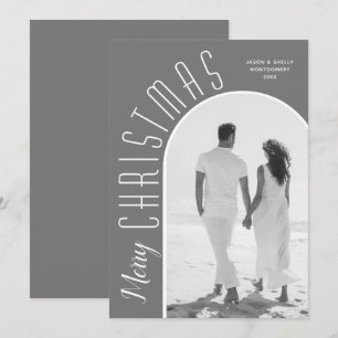 God jul Photo Grått Julkort