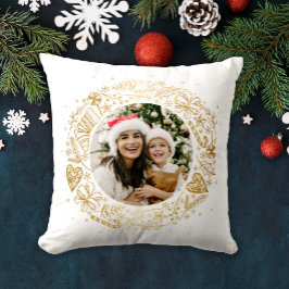 God jul Photo Guld Kudde