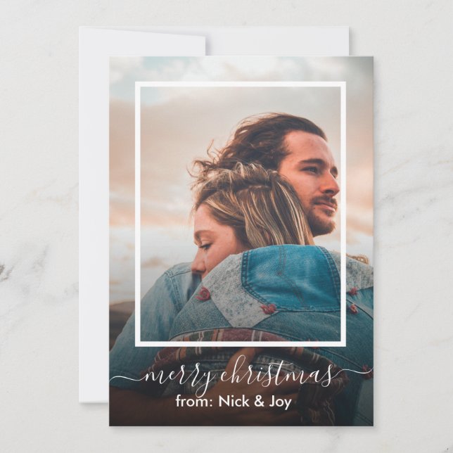God jul Photo Hälsning Julkort (Framsida)